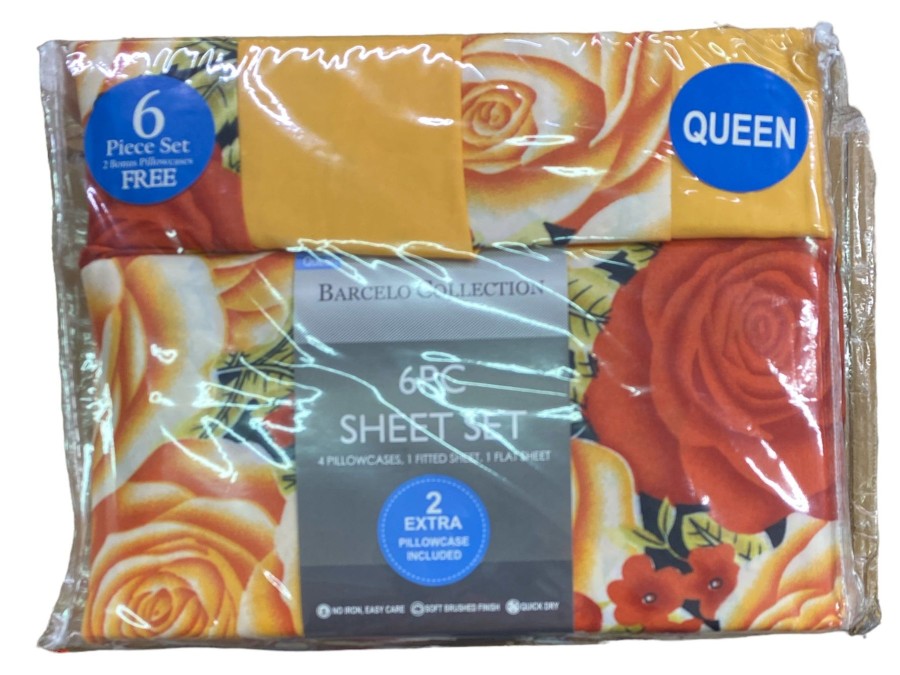 Homegoods Barcelo Collections | 6Pcs Queen Bedsheet Set