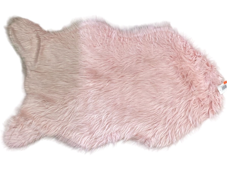 Homegoods Home Living | Fuzzy Mat Pink